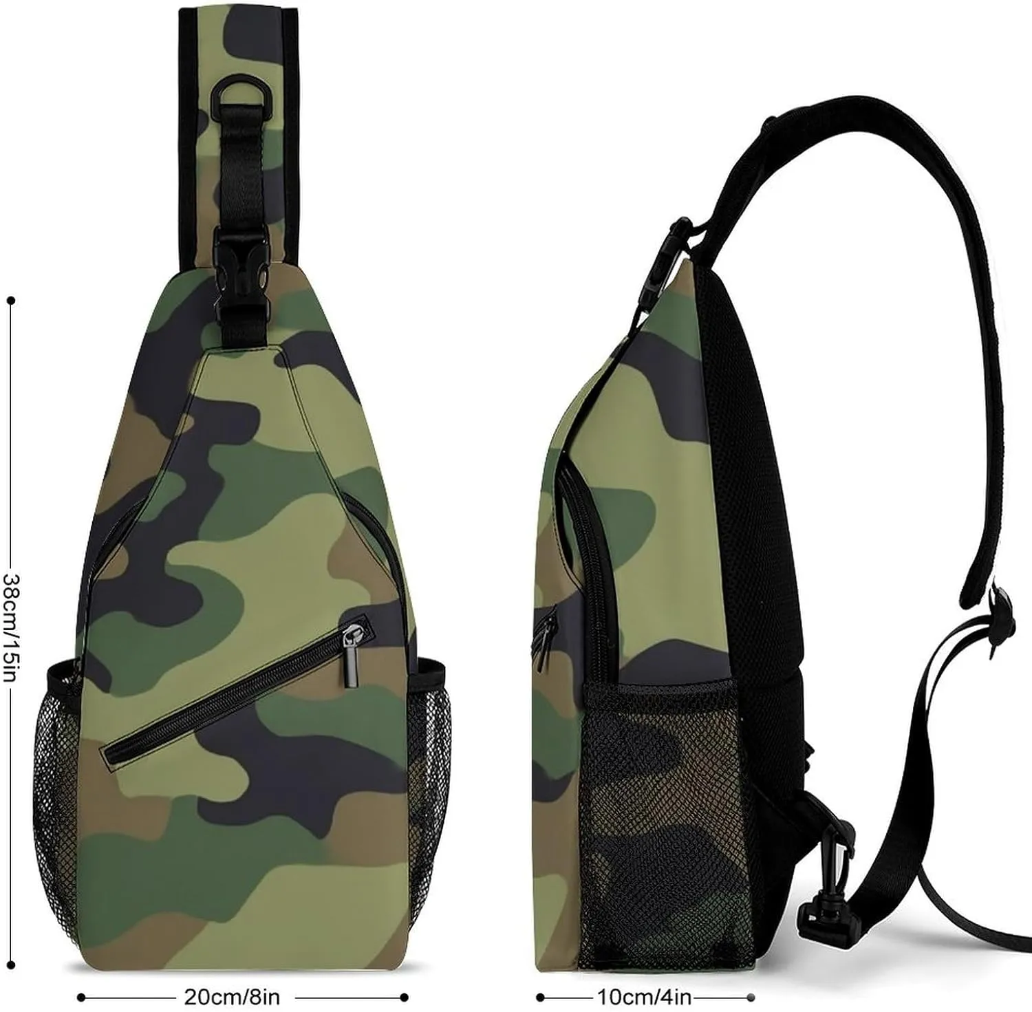 Supdreamc Men & Women Travel Backpack Camping Outdoor Bag, Cool Camo Military Camouflage Sling Backpack for Business Travel Hiking - Durable Carry On Bag