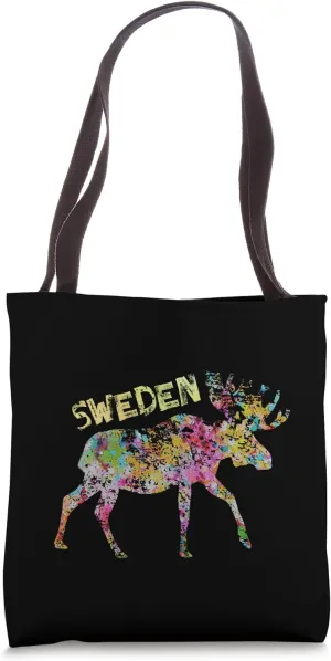Sweden Moose Graphic | Sweden Tote Bag