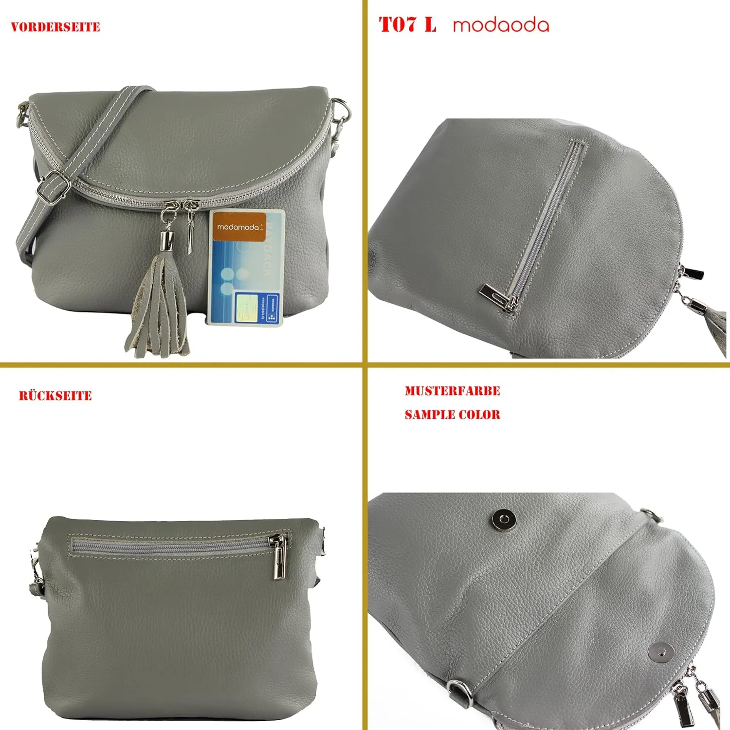 T07LEDER - small shoulder bag italy leather