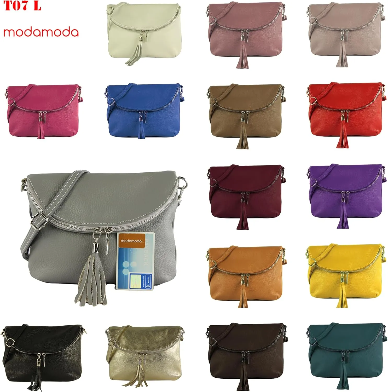 T07LEDER - small shoulder bag italy leather