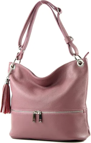 T143 - Italian leather shoulder bag cross body bag
