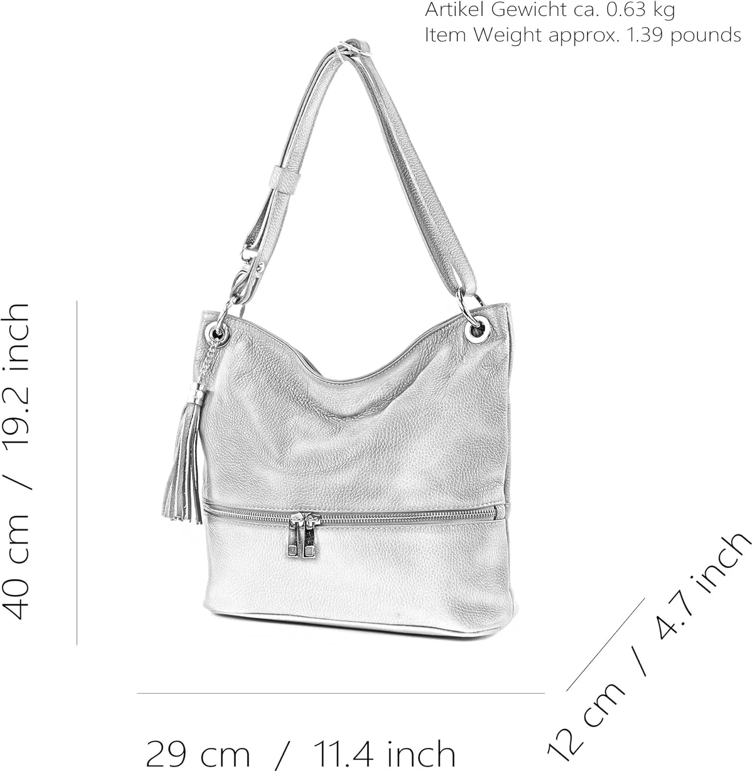 T143 - Italian leather shoulder bag cross body bag