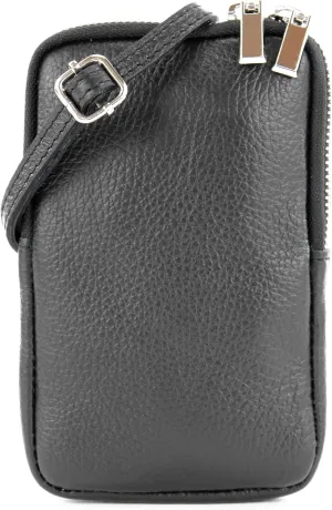 T197 - Italian leather shoulder bag mobile phone bag small