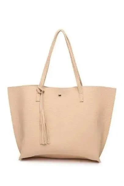 Tassel Handbags Woman PU Leather
