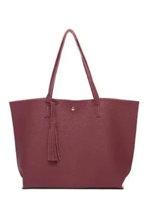 Tassel Handbags Woman PU Leather