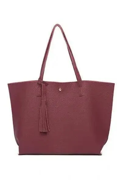 Tassel Handbags Woman PU Leather