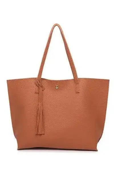 Tassel Handbags Woman PU Leather