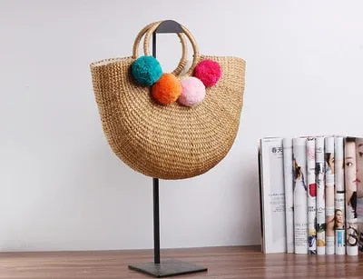 Tassel Rattan Bag