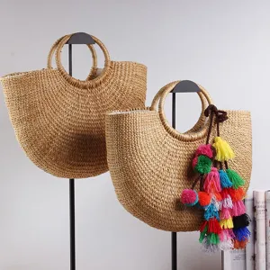 Tassel Rattan Bag