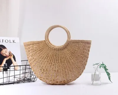 Tassel Rattan Bag