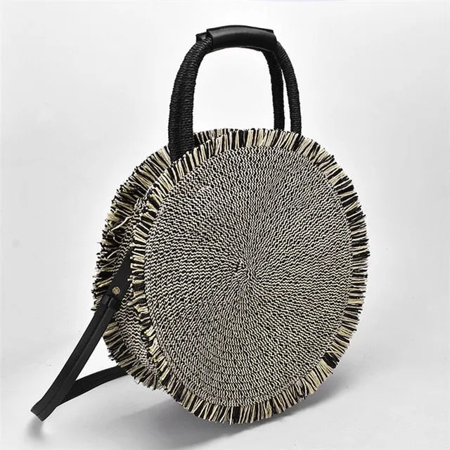 Tassel Round Handbag
