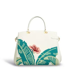 Taylor Leaf Handbag in Soft Grain Leather