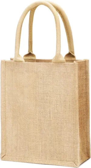 TBF Heavy Duty Reusable Jute Burlap Tote Bags in Bulk for Shopping Grocery Wedding Welcome Gifts and More