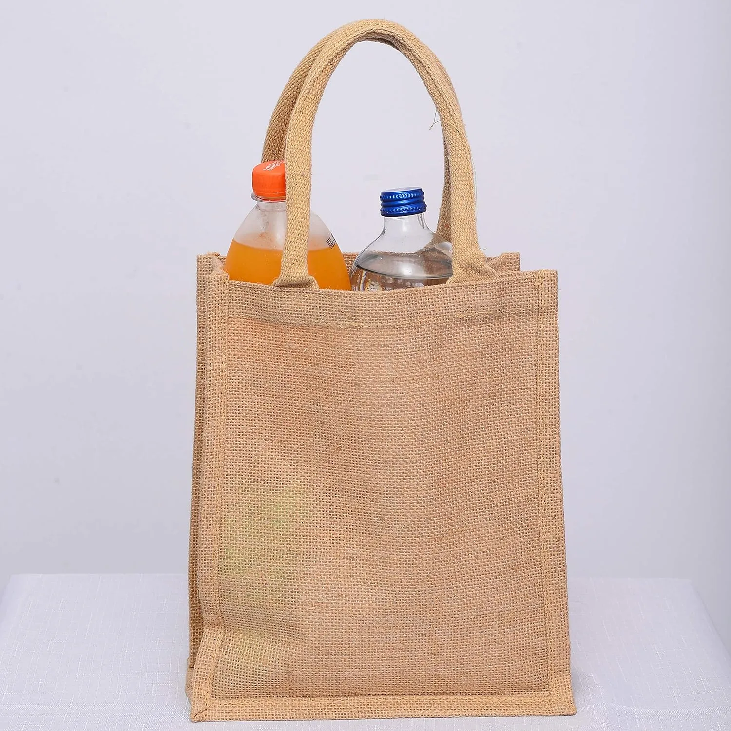 TBF Heavy Duty Reusable Jute Burlap Tote Bags in Bulk for Shopping Grocery Wedding Welcome Gifts and More