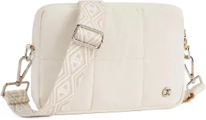 Telena Crossbody Bags for Women Cross Body Purse with Guitar Strap Lightweight Puffer Shoulder Bag for Travel