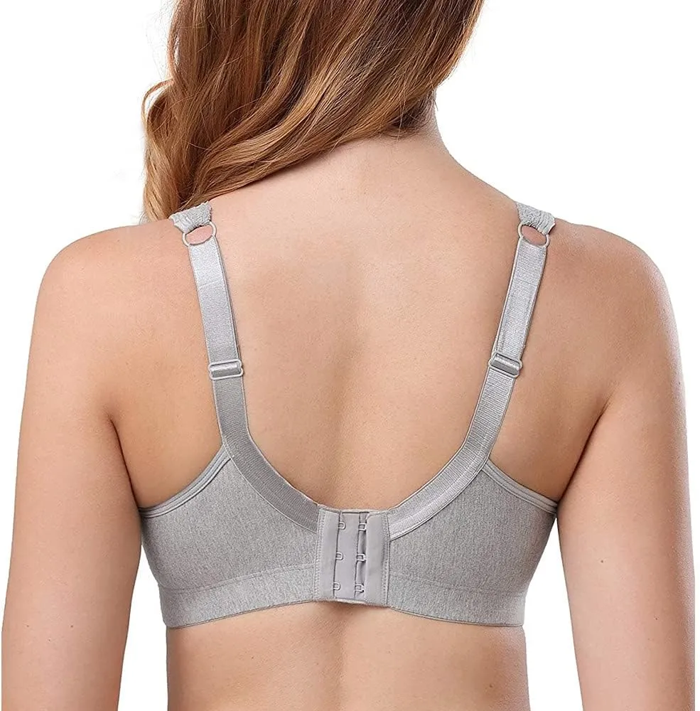 TELIMUSSTO Women's Plus Size Soft Cotton Lace Bra Full Coverage Wirefree Non-Padded