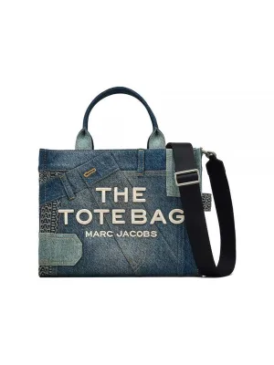The Medium Deconstructed Denim Tote Bag