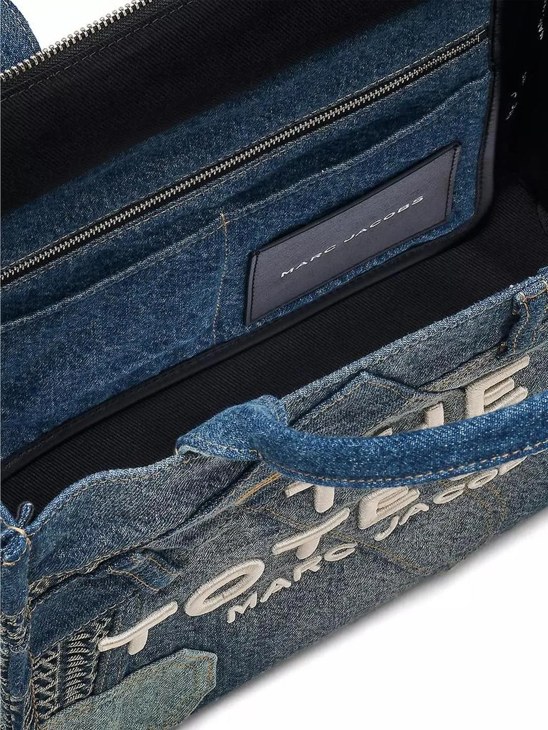 The Medium Deconstructed Denim Tote Bag