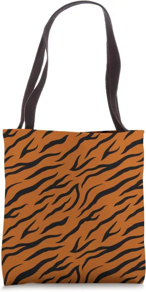 Tiger Roar Cool Distressed Tiger Face Trendy Animal Print Tote Bag