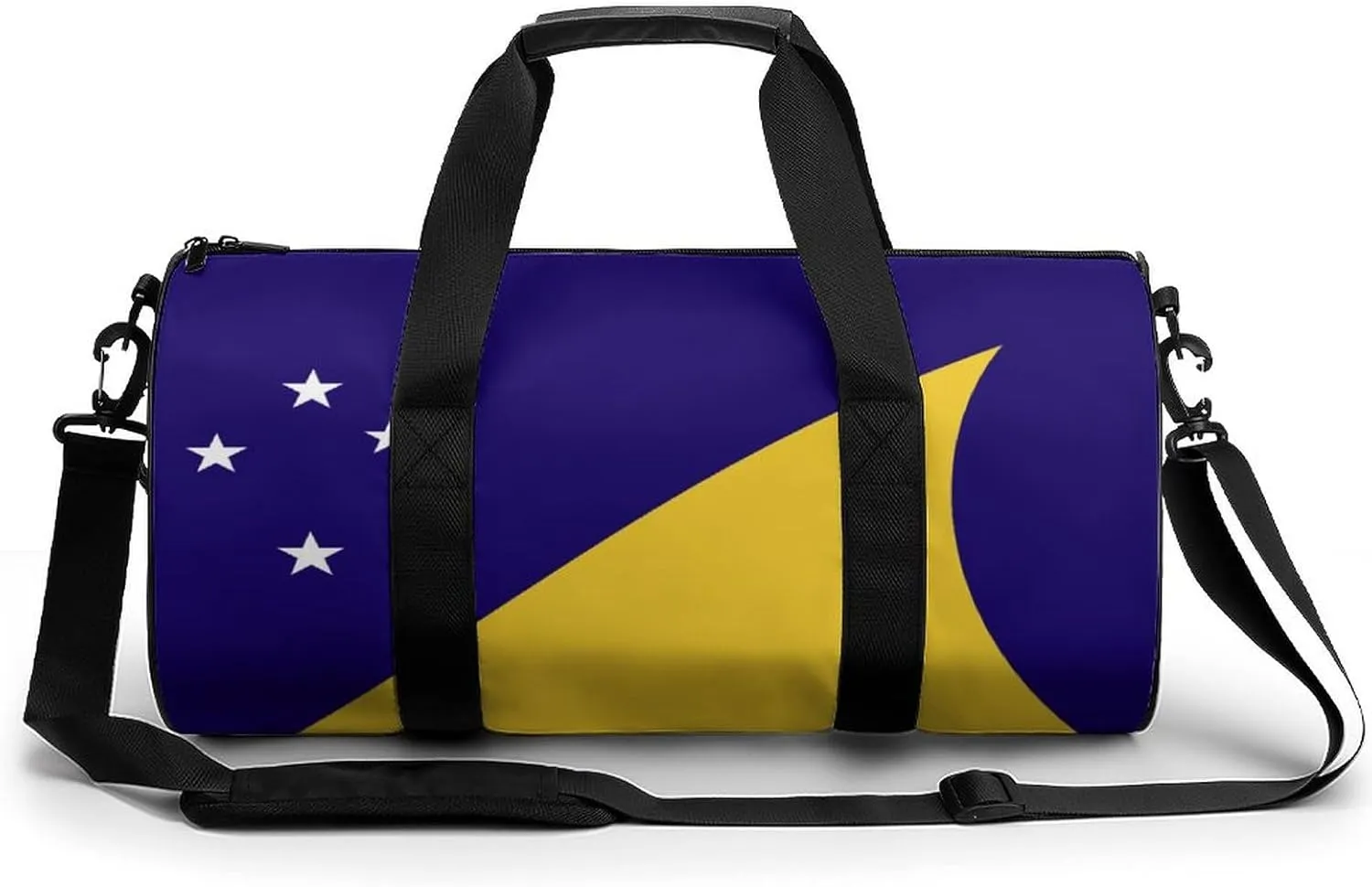 Tokelau Flag Sports Duffel Bag for Men Women Gym Bag with Wet Pocket Weekender