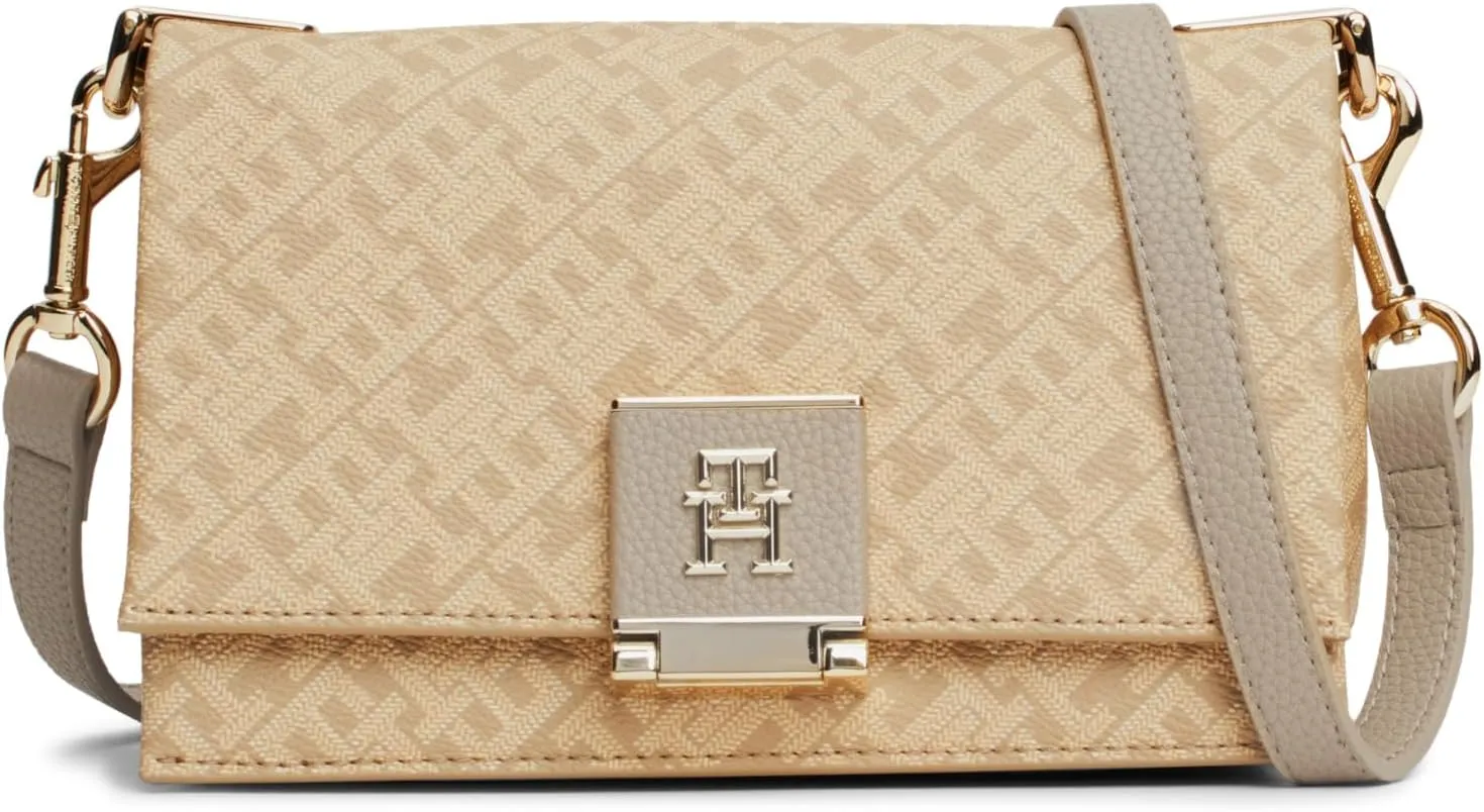 Tommy Hilfiger Leather Bag with Crossbody Strap