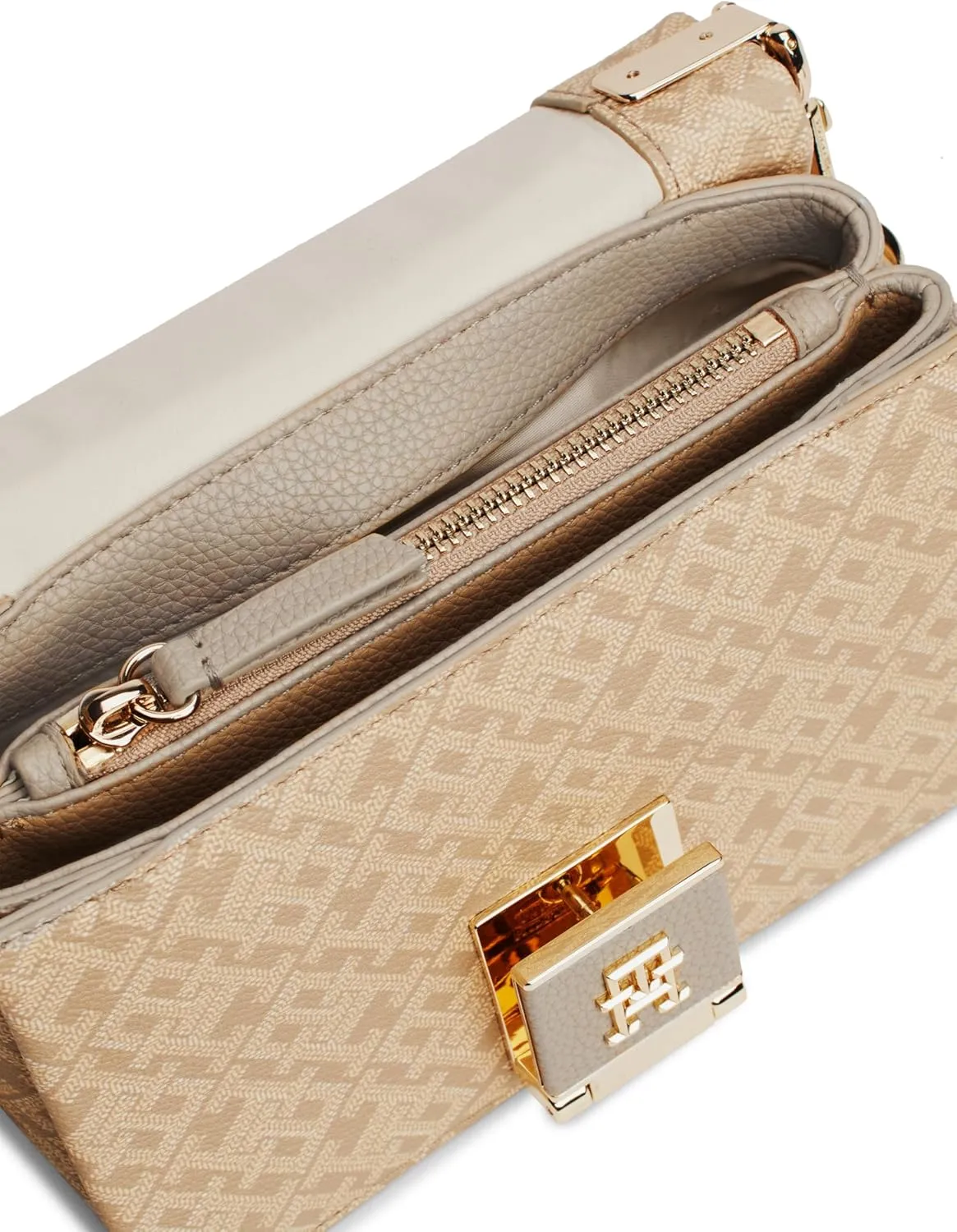 Tommy Hilfiger Leather Bag with Crossbody Strap