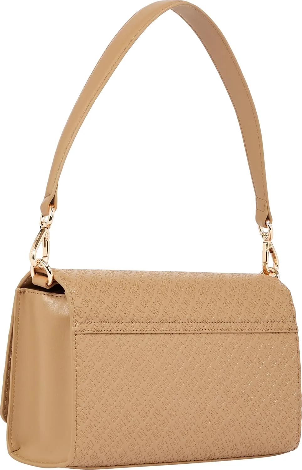 Tommy Hilfiger Monogram Shoulder Bag with Removable Crossbody Strap