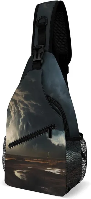 Tornado Sky Crossbody Sling Bags Shoulder Backpack Chest DayPack Handbag