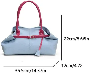 Tote Bag Denim Purses For Women Jean Purse Large Denim Shoulder Bag Designer Jean Handbag