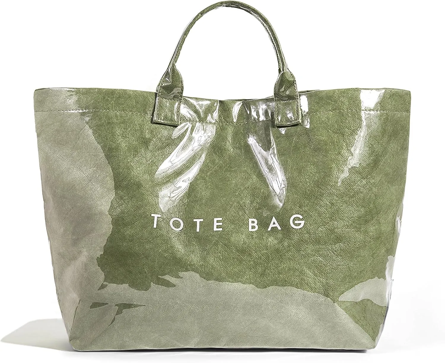 Tote Bag for Women Large PVC Tote Bag Plastic Handbag Letters Print Handbag Clear Hobo Bag