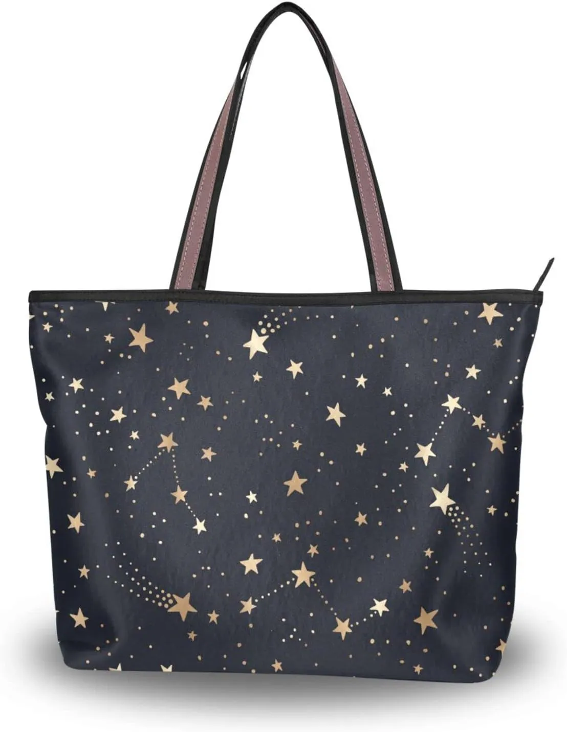 Tote Bag For Women Shoulder Bag for School Handbags for Beach Work Travel Large Tote Bag with Zipper