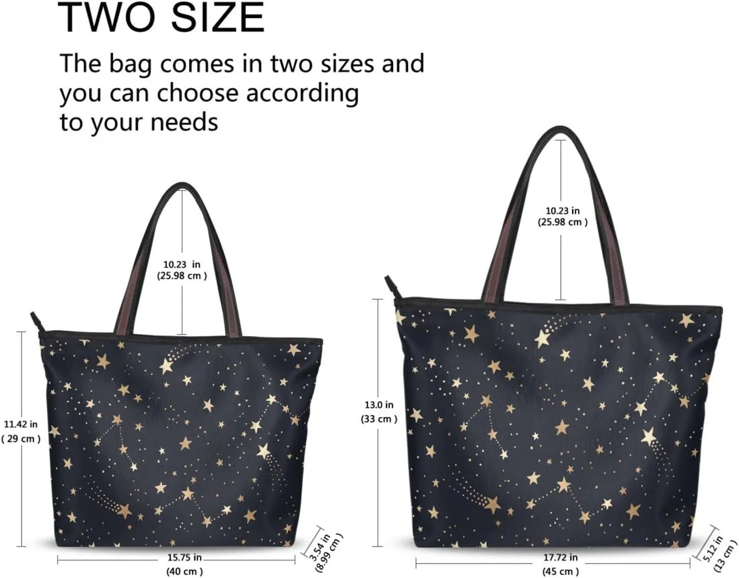 Tote Bag For Women Shoulder Bag for School Handbags for Beach Work Travel Large Tote Bag with Zipper