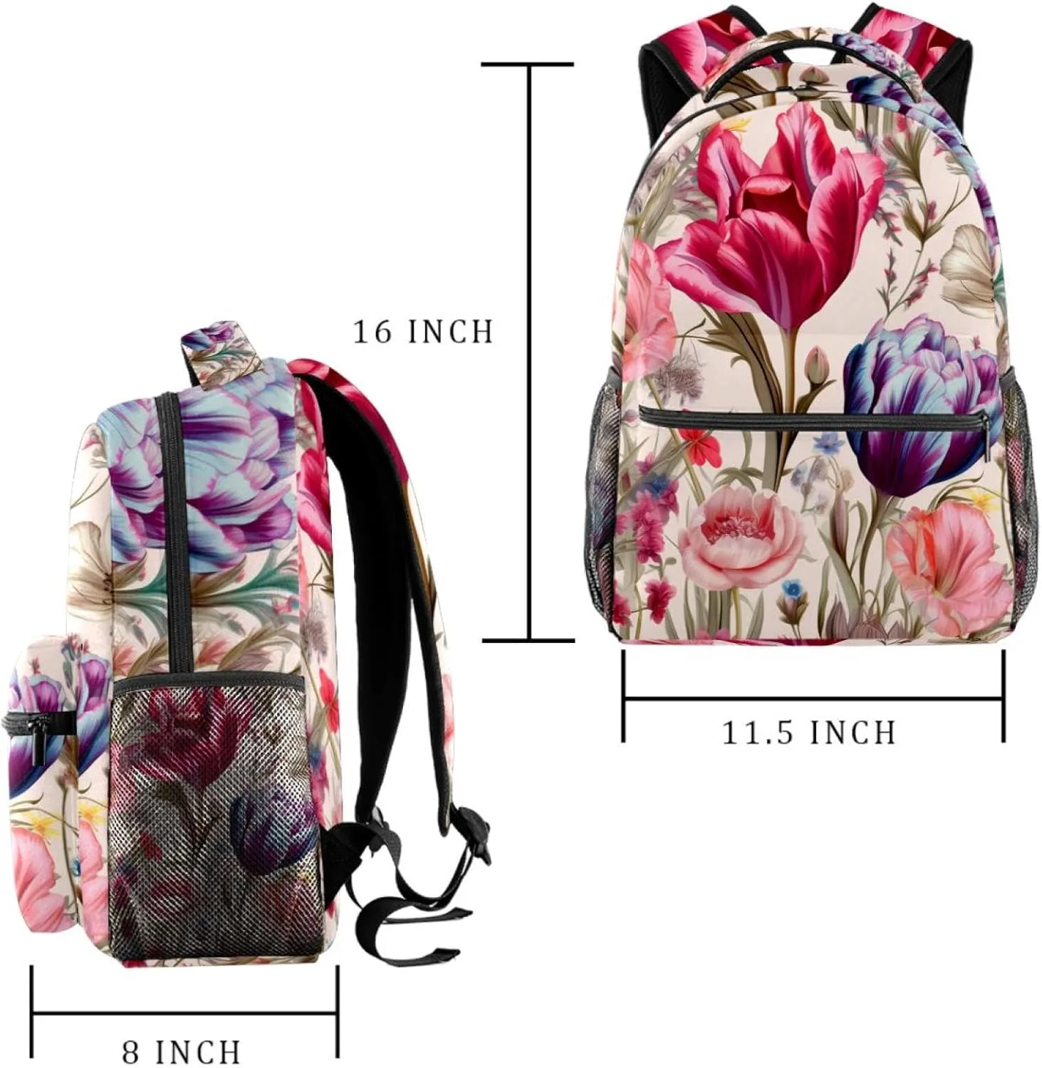 Travel Backpacks for Women,Mens Backpack,Butterfly Plants,Backpack