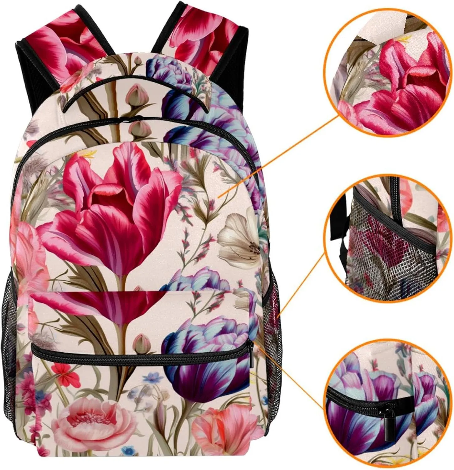 Travel Backpacks for Women,Mens Backpack,Butterfly Plants,Backpack