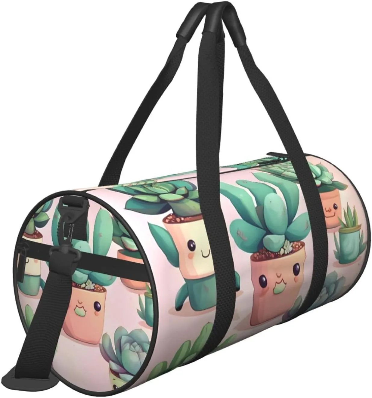 Travel Bag For Women,Lovely Succulent Plants Print Personal Item Duffle Bags,Weekend Travel Duffel Tote Bag,Travel Sport Gym Bag For Men,Airplane Travel Essentials For Flying