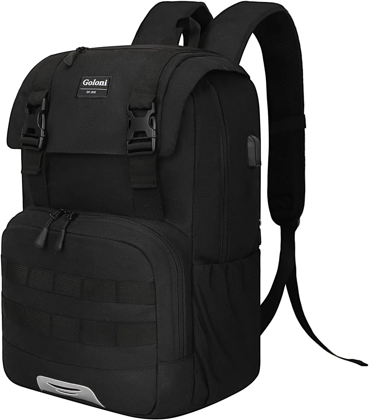Travel Laptop Canvas Backpack Business Anti Theft Slim Durable with USB Charging Port, Water Resistant College School Computer Bag Gifts for Men & Women Fits 15.6 Inch Notebook