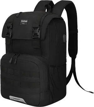 Travel Laptop Canvas Backpack Business Anti Theft Slim Durable with USB Charging Port, Water Resistant College School Computer Bag Gifts for Men & Women Fits 15.6 Inch Notebook