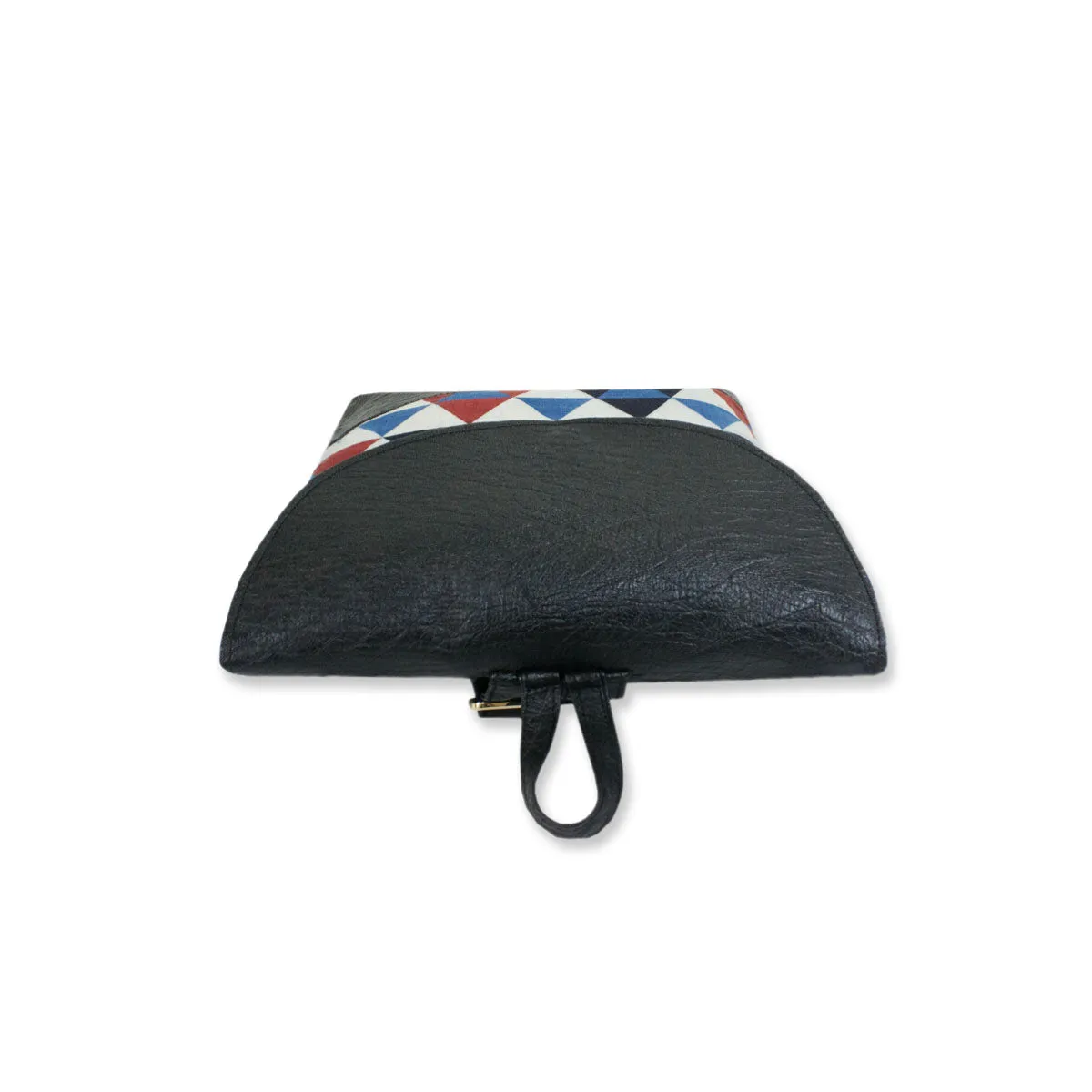 Triangles Block-printed Backpack