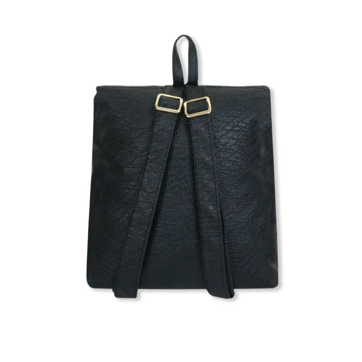 Triangles Block-printed Backpack