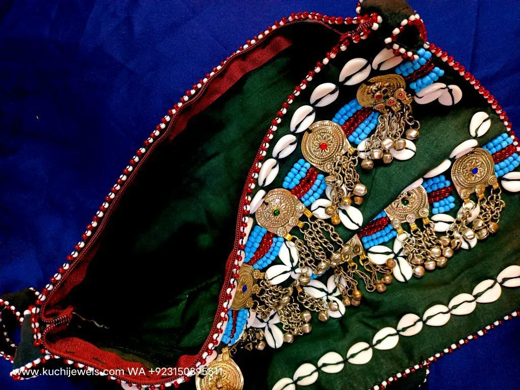 Tribal Handmade Shell And Metal Bag