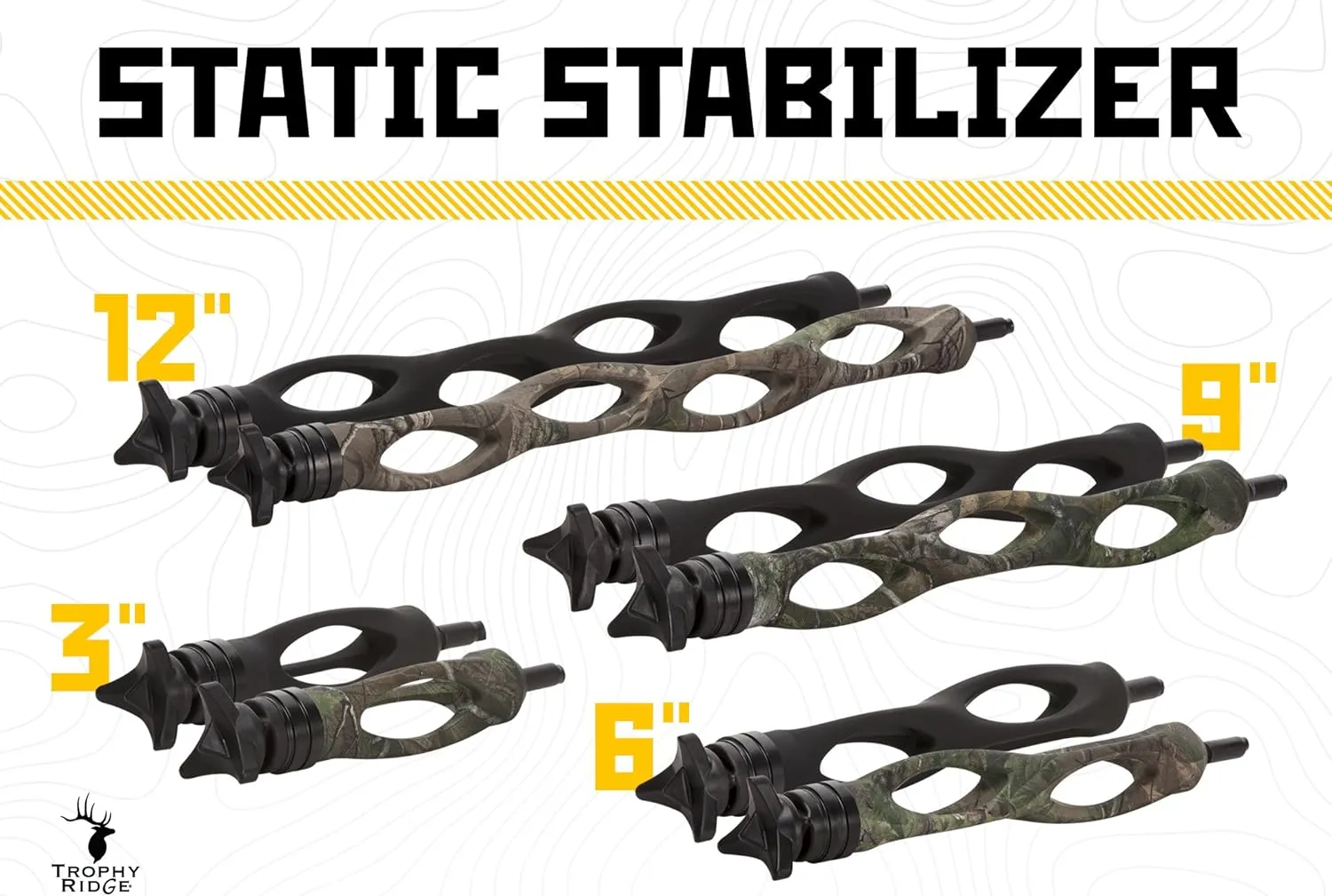 Trophy Ridge 3" Static Stabilizer - Camouflage