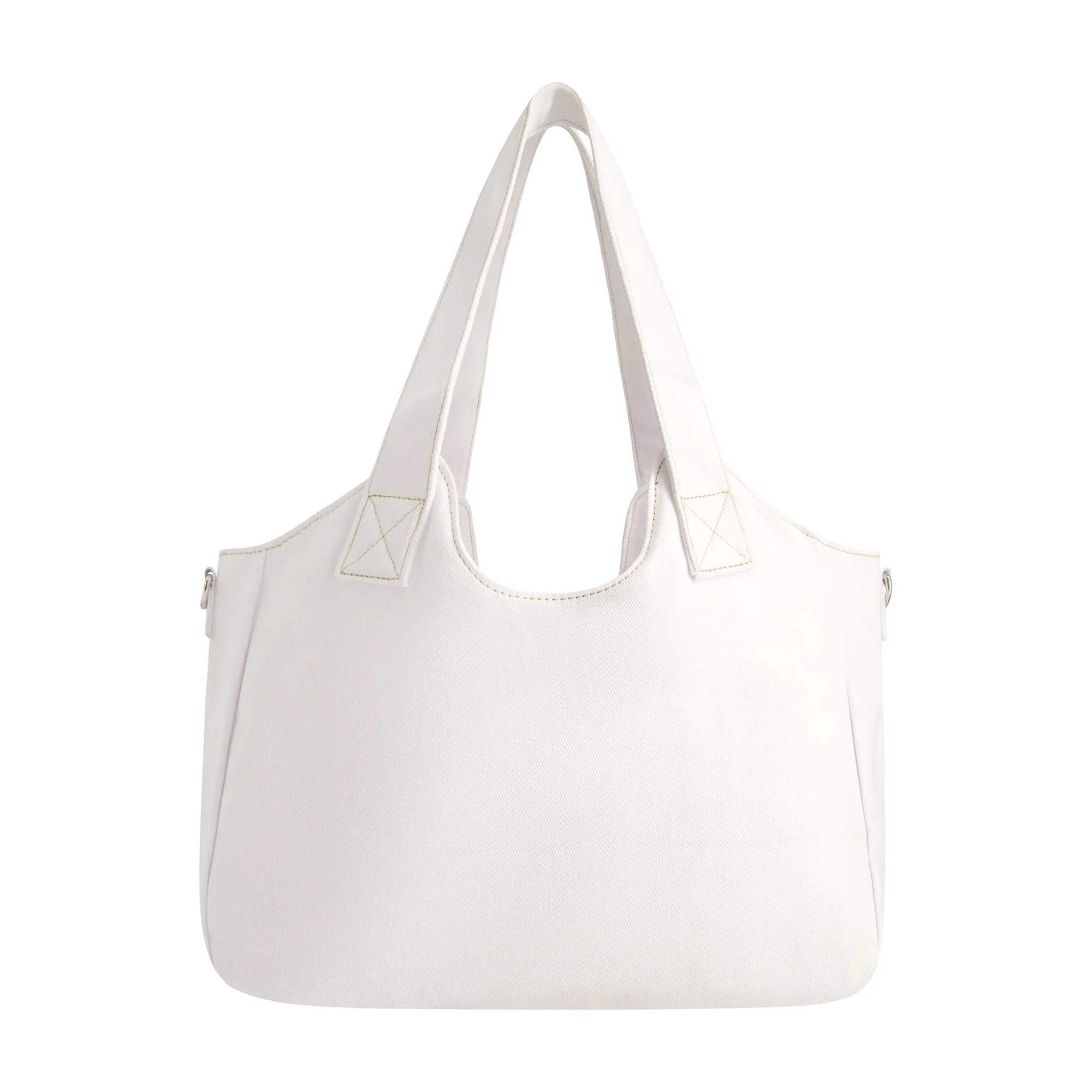 True Religion Horseshoe Stitch Satchel - White