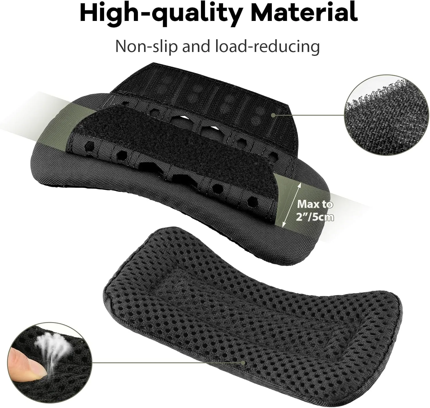 Ullnosoo Shoulder Strap Pad, 2 Pack Shoulder Strap Pads Cushion for Backpack Sling Bags Accessories