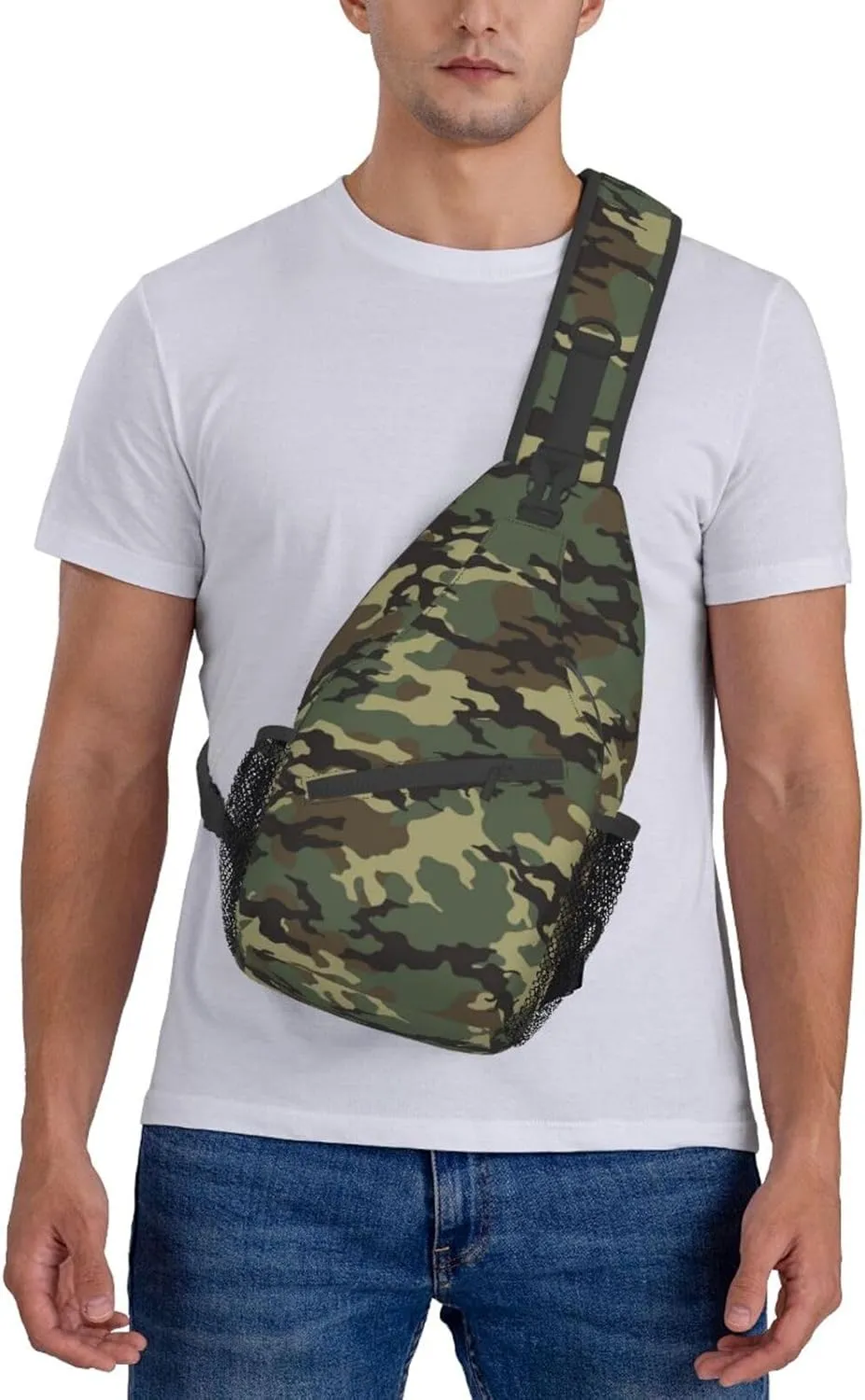 Unisex Sling Bag Crossbody Backpack for Men Women Casual Chest Bag Shoulder Backpack Sport Travel Hiking Daypack