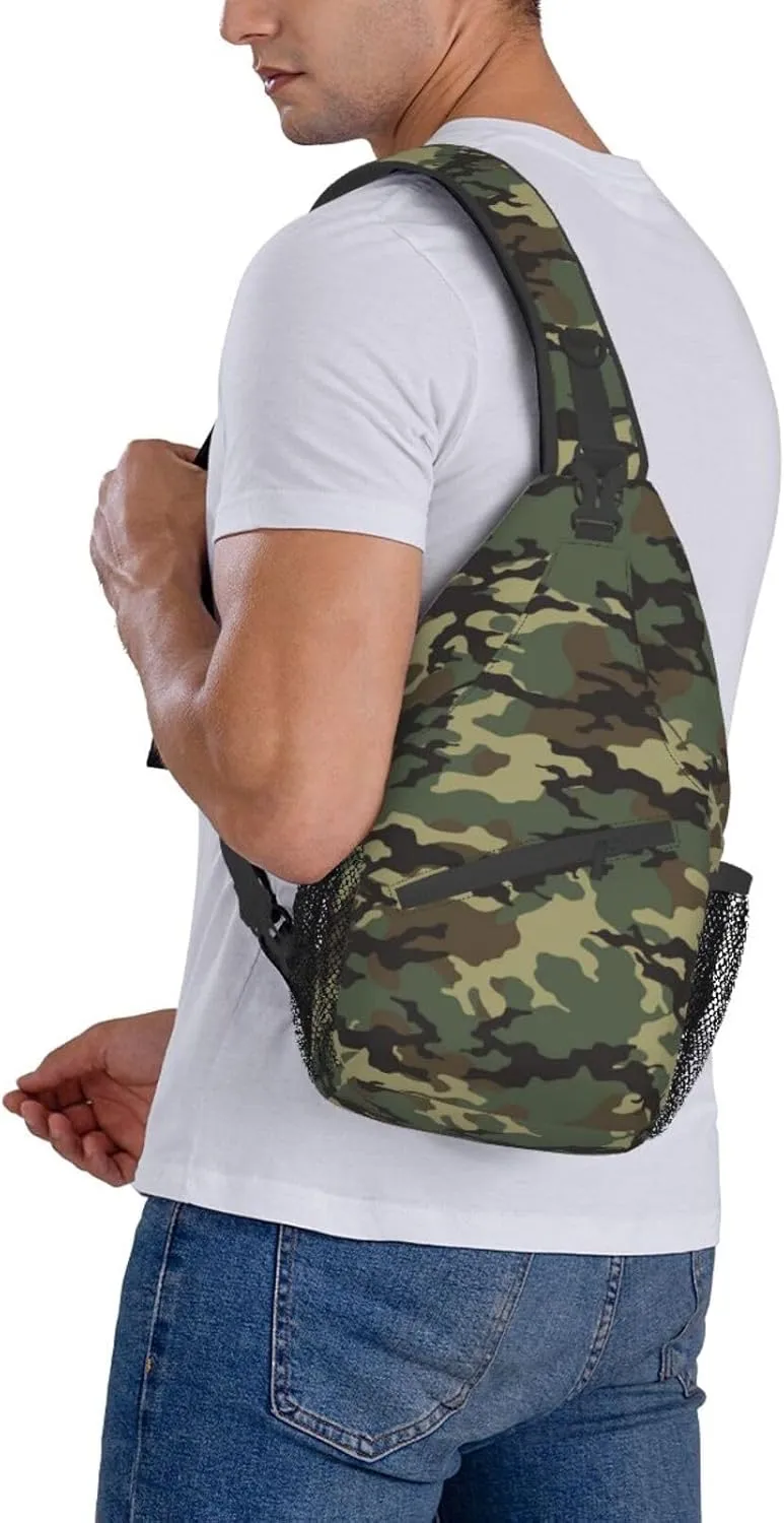 Unisex Sling Bag Crossbody Backpack for Men Women Casual Chest Bag Shoulder Backpack Sport Travel Hiking Daypack