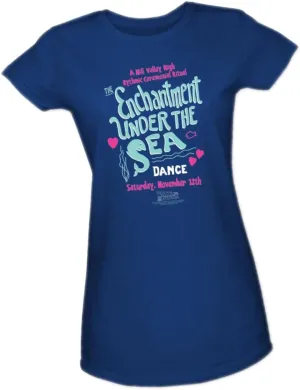 Universal Studios The Enchantment Under The Sea Dance - Back to The Future Crop Sleeve Fitted Juniors T-Shirt, Medium