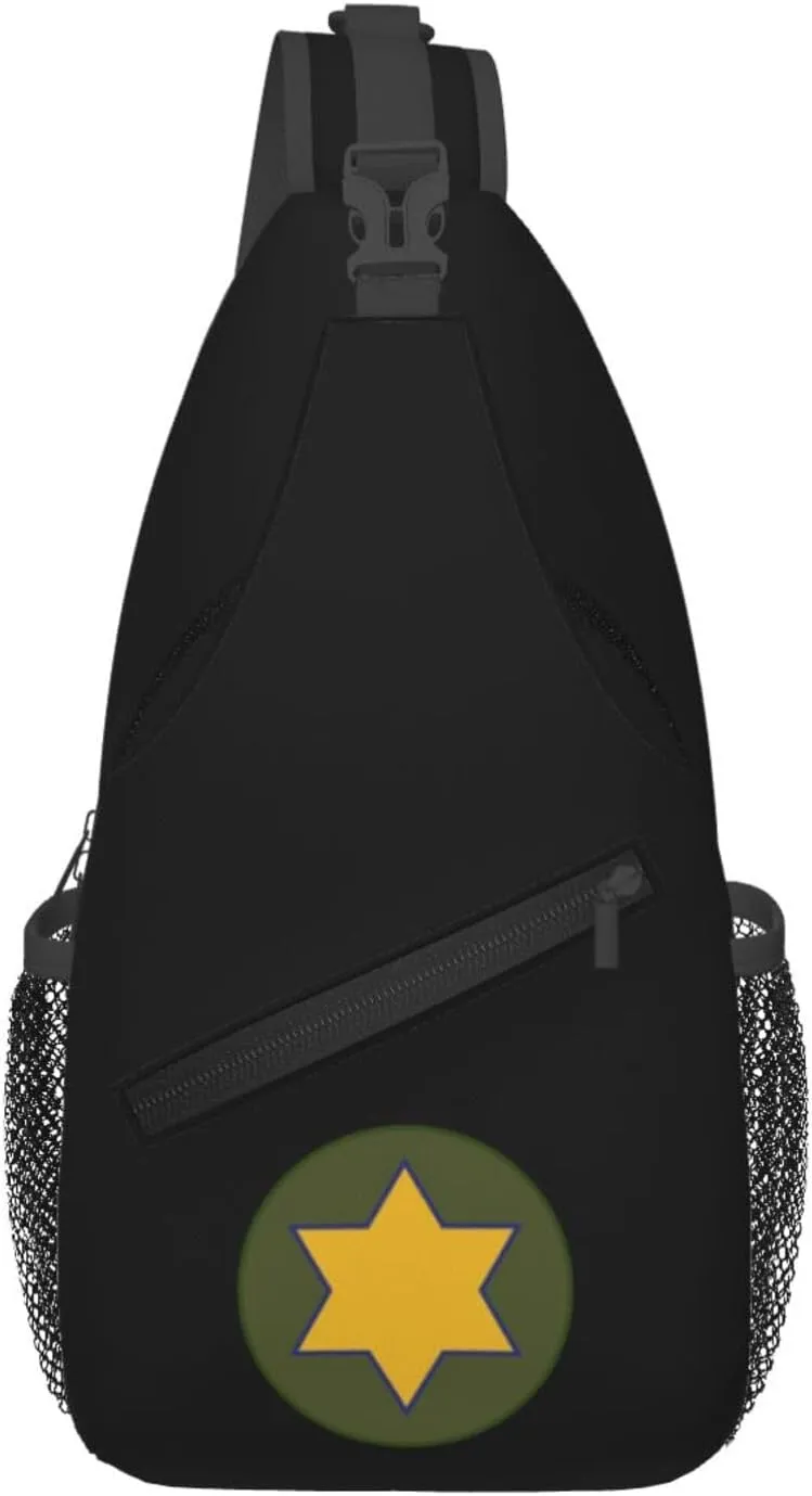 Us 66th Cavalry Division Crossbody Bags For Women Men Chest Backpack Gym Shoulder Bag Travel Outdoor Sports Casual Crossbody Bags