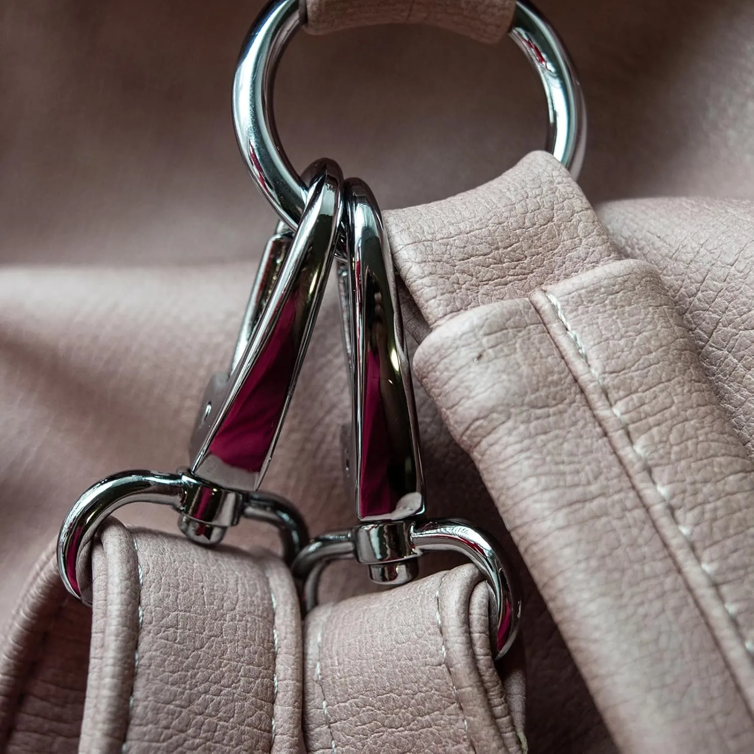 uxcell Round Spring O Rings, Trigger Buckle Snap Clips for Bags, Purses, Keyrings, DIY