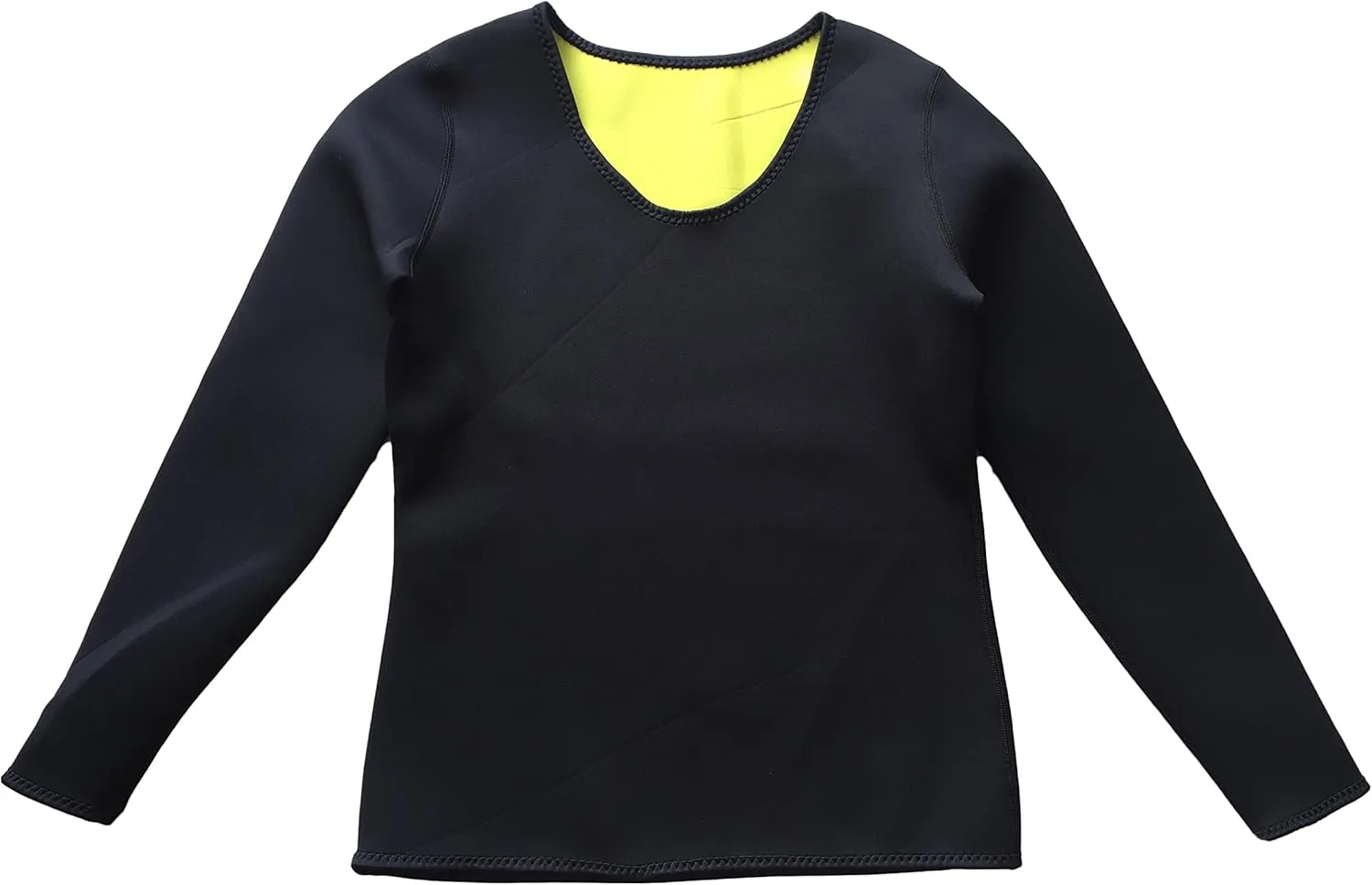 ValentinA Hot Thermo Slimming Long Shirt Workout Sweat Sauna Suit Neoprene Bodysuit Weight Loss Fat Burner for Women S-5XL
