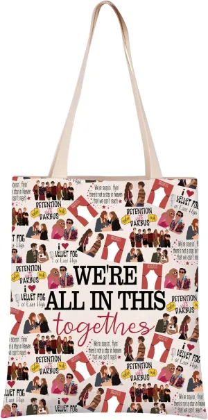 VAMSII High School Inspired Musical Tote Bag Musical Merchandise Gift East High Drama Dept Gift (THIS togethes tote)